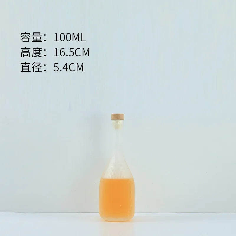 Fruit Wine Green Plum Wine Bottle Glass Bottles for Homemade Wine Fruit Juice and Beverages