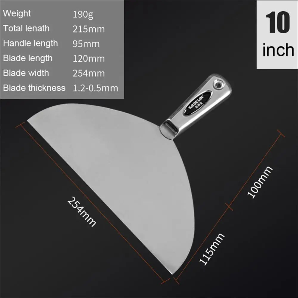 Stainless Steel Integrated Putty Knife Scraper Spatula Putty Painter Paint Tool Plaster Shovel Clean Spatula Construction Tool