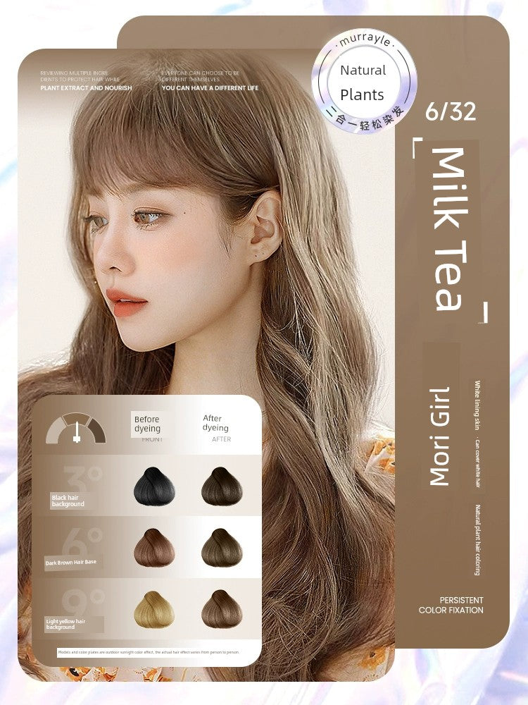 Natural Non-Irritating Dark Brown Plant Bubble Hair Dye