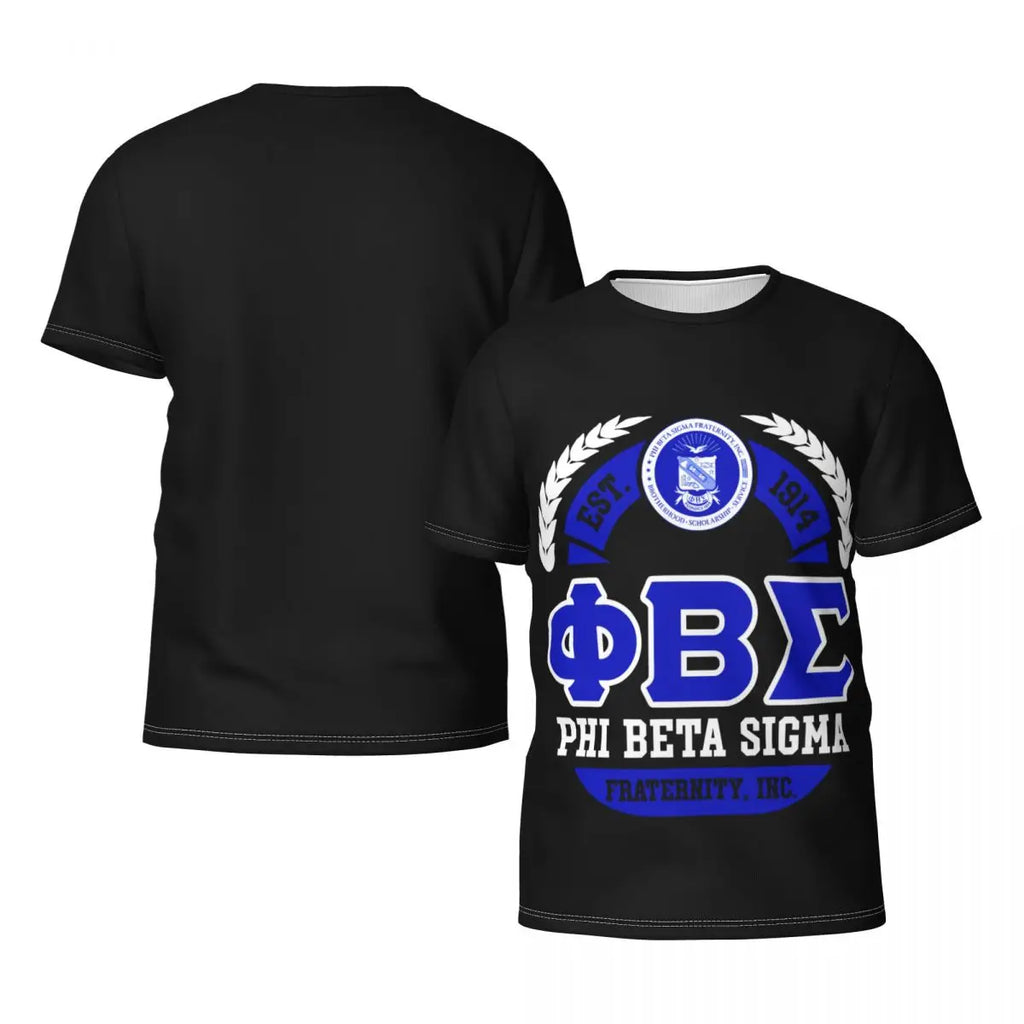 Phi Beta Sigma PBS Fraternity Men's Athletic Cotton Classic Short Sleeve Crewneck T-Shirt Tee Shirt