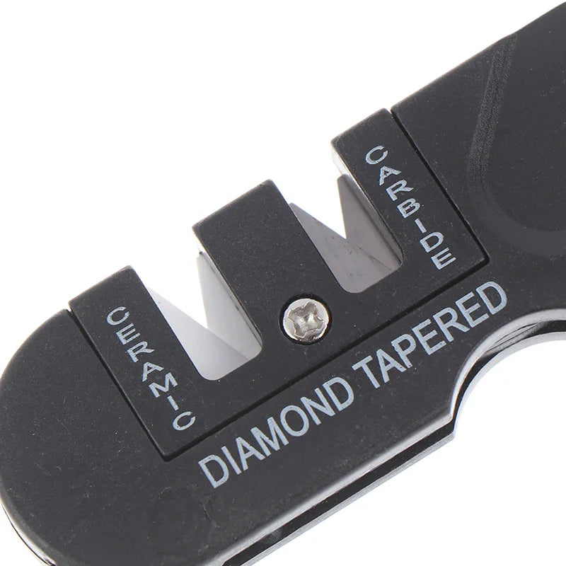 Portable Tungsten Ceramic Carbide Knife Whetstone Sharpener Sharpen Fish Hook Pocket Diamond Tool Camp Hike outdoor