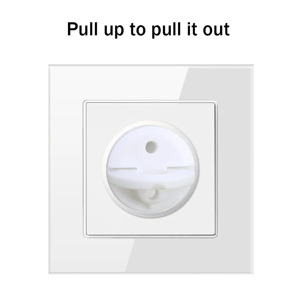 White Electrical Safety Socket Protective Cover Baby Care Safe Guard Protection Children Anti Electric Shock Rotate Protectors