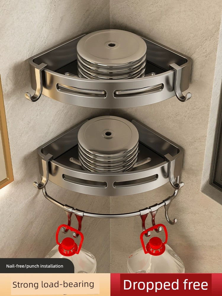 Toilet Punch-Free Wall-Mounted Bath Storage Rack