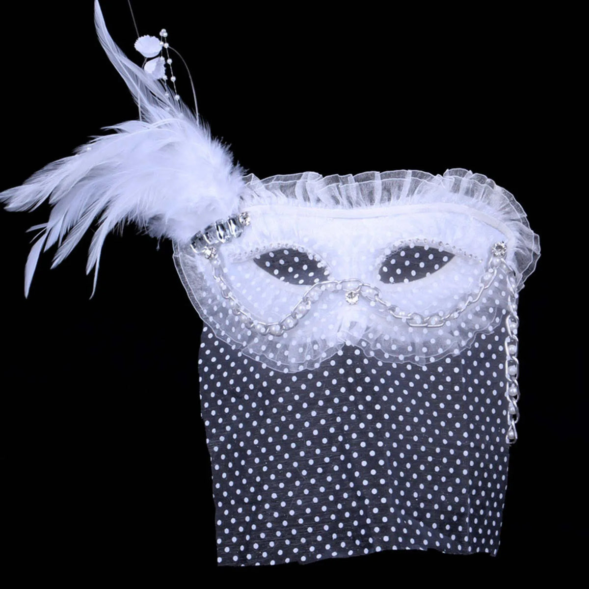 Carnival Masquerade For Women's Faux Feather Party Face Mask Novelty Halloween Christmas Easter Cosplay Party Prom Mask