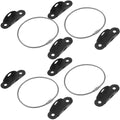 4 Sets Furniture Fall Preventer Baby Proofing Kit Anchors to Wall for Dresser Strap Safety Bookcase Anti Tip Straps