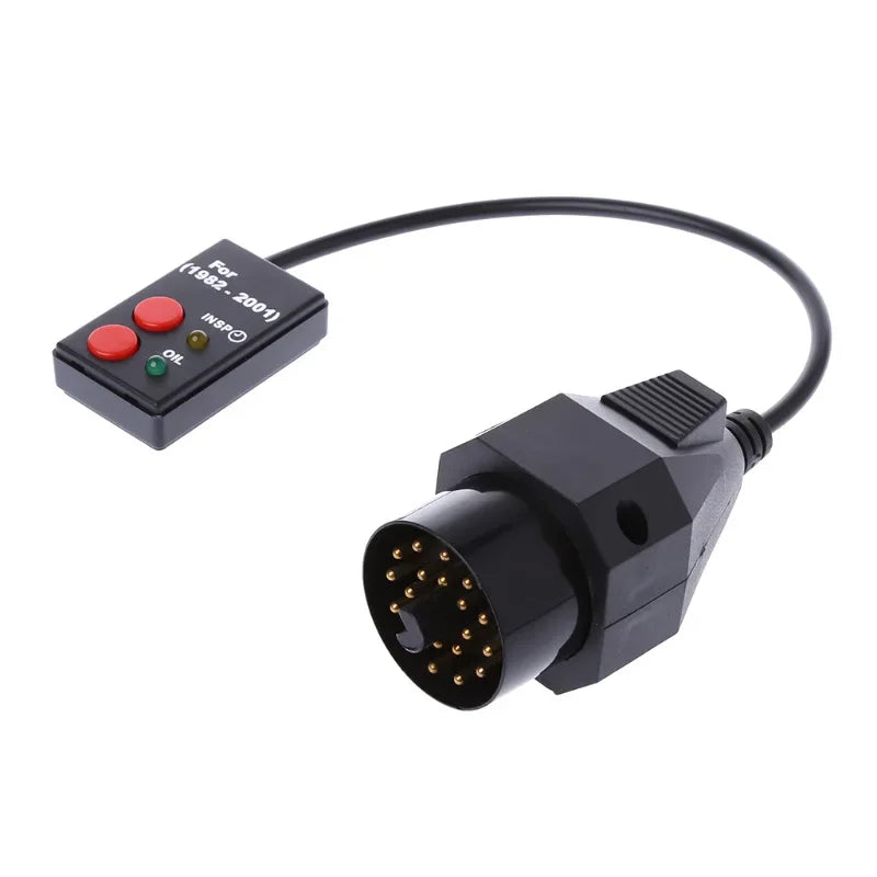 OBD2 Sockets Oil Service Reset Tool for BMW 20Pin E30 E36 3 series E34 E39 5 series E38 7 series Service Intervall Reset Unit