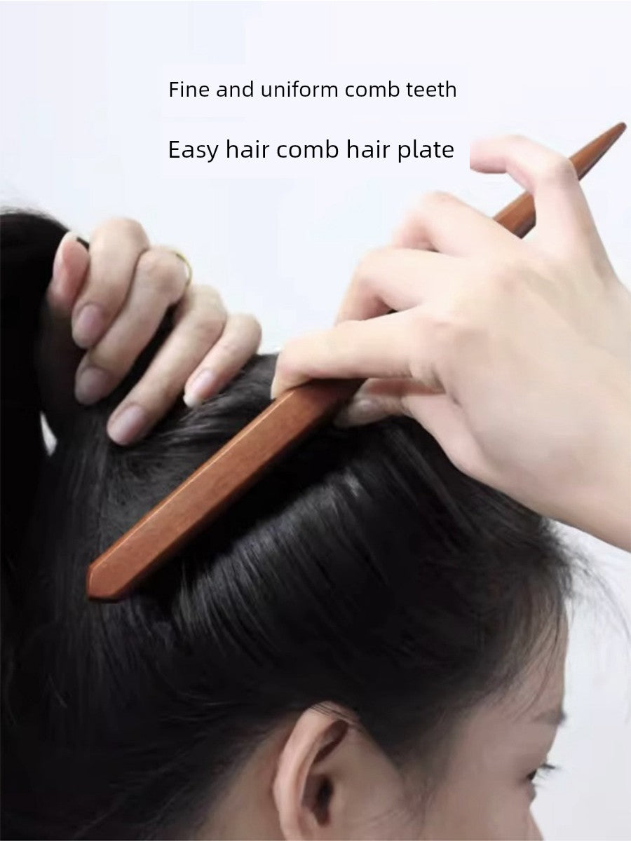 Bristle Three Rows Long Handle Makeup Pointed Tail Hair Setting Comb