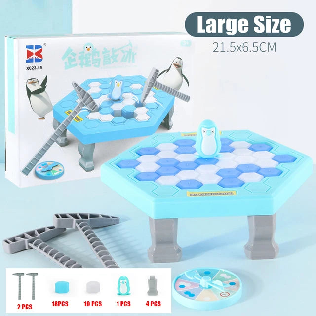 Hot Sale Parent-child Interactive Mini Kids Save Penguin Ice Block Breaker Trap Toys Funny Table Game Toy Stress Reliever Decor