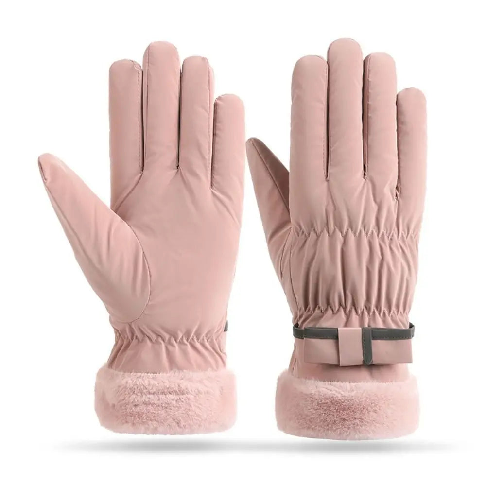 Simple Keep Warm Snowboard Gloves Windproof Waterproof Skiing Gloves Thicken Touch Screen Riding Mittens Outdooor