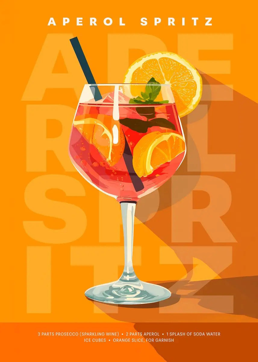 Simple Bar A Variety of Mixed-up Alcoholic Beverages Poster Canvas Printing for Home Room Wall Decoration Frameless Painting
