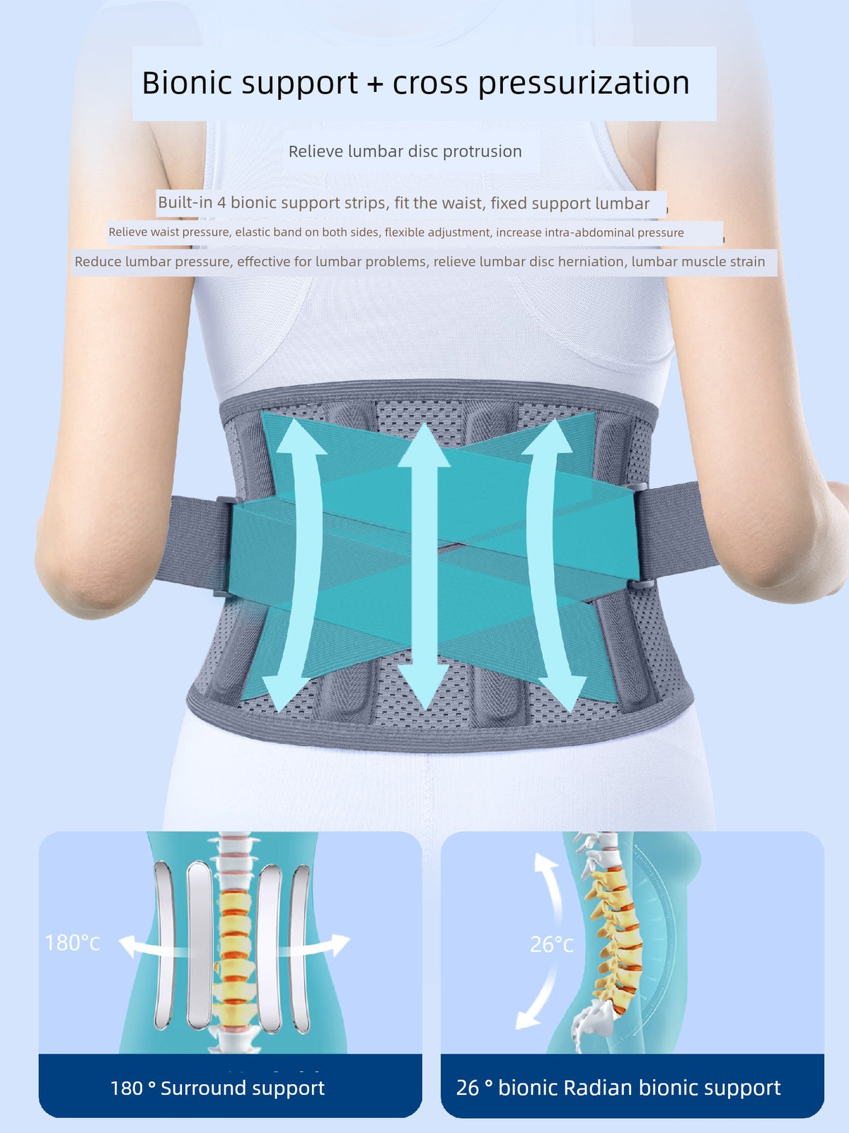 Breathable Long-Sitting Handy Gadget Medical Waist Supporter