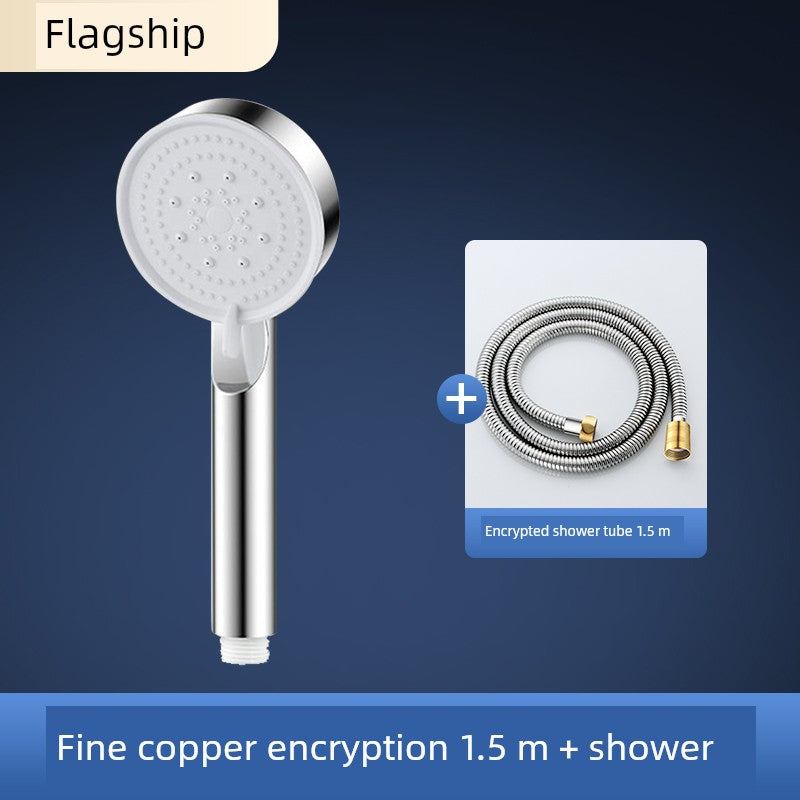 Shower Hose Explosion-Proof Shower Tube Boost Nozzle Refined Copper Neutral Connecting Pipe Water Heater Accessories Complete Collection Punch-Free
