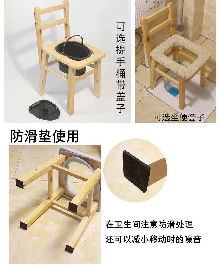 Elderly Chair Toilet Bathtub Transfer Stool Bedside Potty Chairs Commode Seat Stool Duschstuhl Mit Rückenlehne Hospital Bed