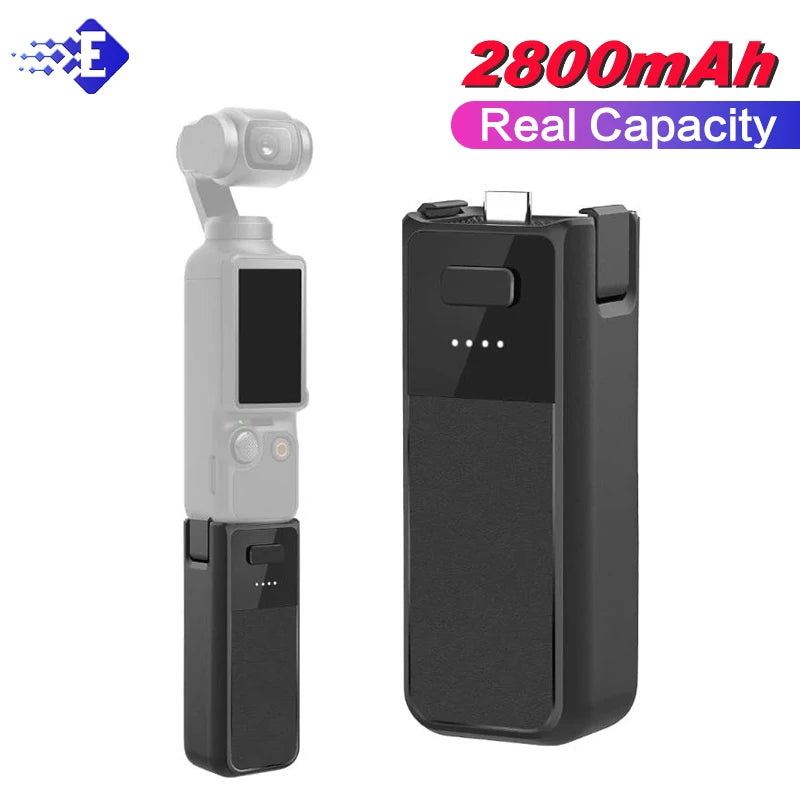Osmo Pocket 3 Portable Mobile Power Bank Outdooor Handheld Grip Type-C Battery Charger Hub For DJI Pocket 3 Camera Charging Box