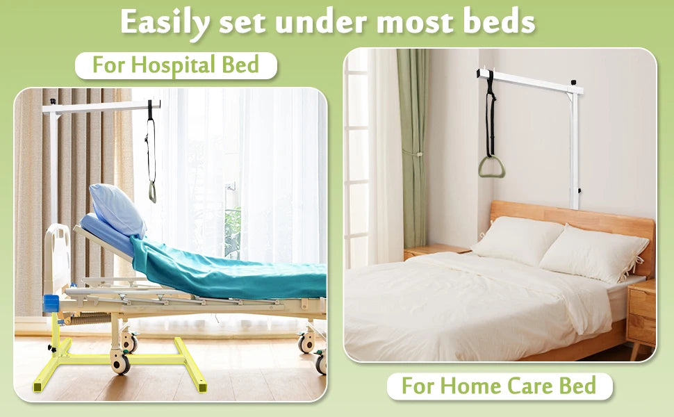 Trapeze Bar for Bed Mobility Aids, Bedside Pull Up Bar, Bed Lift for Elderly Seniors Transfer Rail, Medical Trapeze