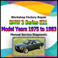BMW 3 Series E21 1975-1983 workshop factory repair manual service Automotive Diagnostic link Manual Car Vehicle Tool Auto Repair
