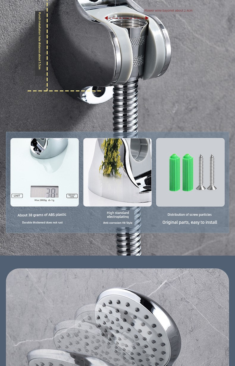 Fixed Seat Shower Head Old-Fashioned Screw Shower Bracket