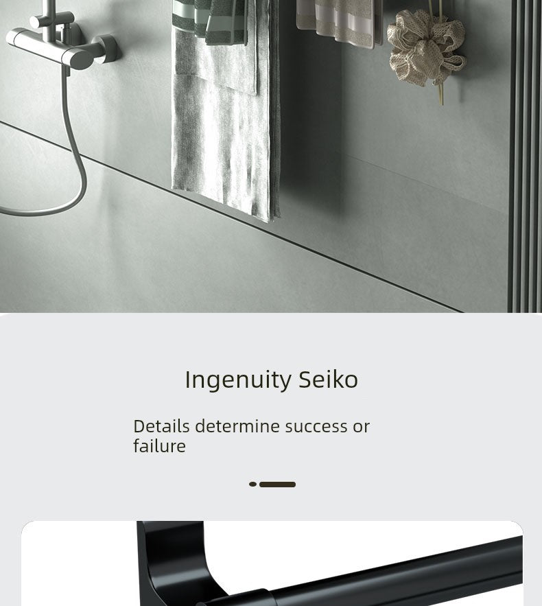 Wall-Mounted Alumimum Single Rod Toilet Towel Rack