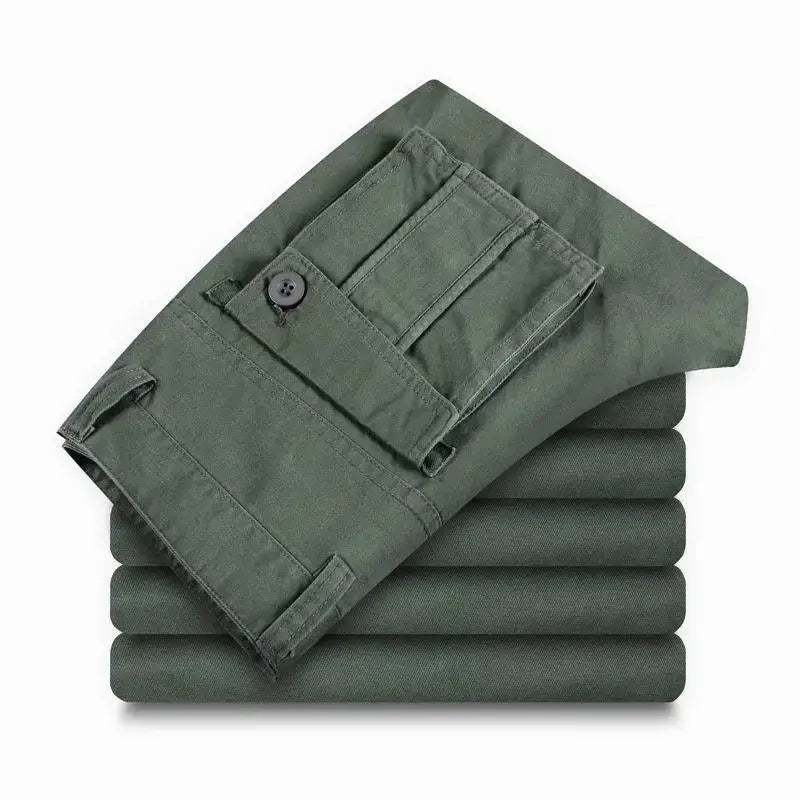 Outdoor Hiking Cotton Male Trousers Baggy Aesthetic Korean Style Cheap Y2k Vintage Men's Cargo Pants Fashion Slacks New In Long