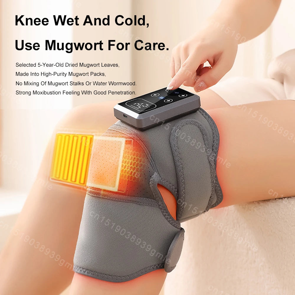 Eletric Heating Knee Massage Instrument Heated Knee Brace Wrap with Vibration Enthesitis Elbow Leg Arthritis Knee Health Care