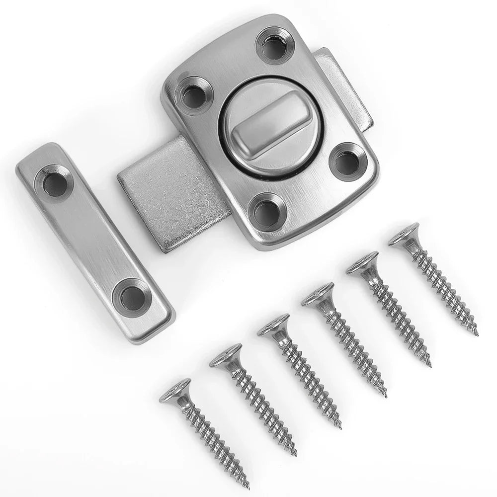 Kids Safety Drawer Locks Clasp Door Bolt Type Interior Perforated Latch Door Lock Universal Safety Lock Bedroom Anti-theft Locks