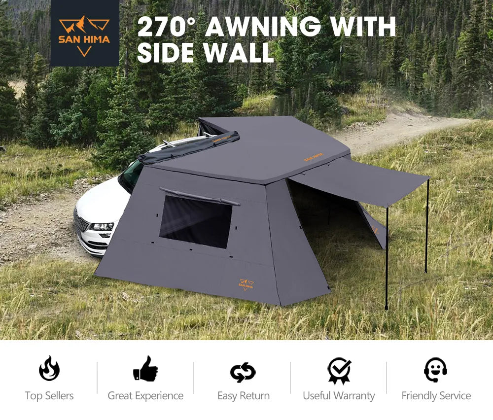 Awning 4WD 4x4 Offroad Camping Free-standing Car Side 270 Degree Awning With Side Wall