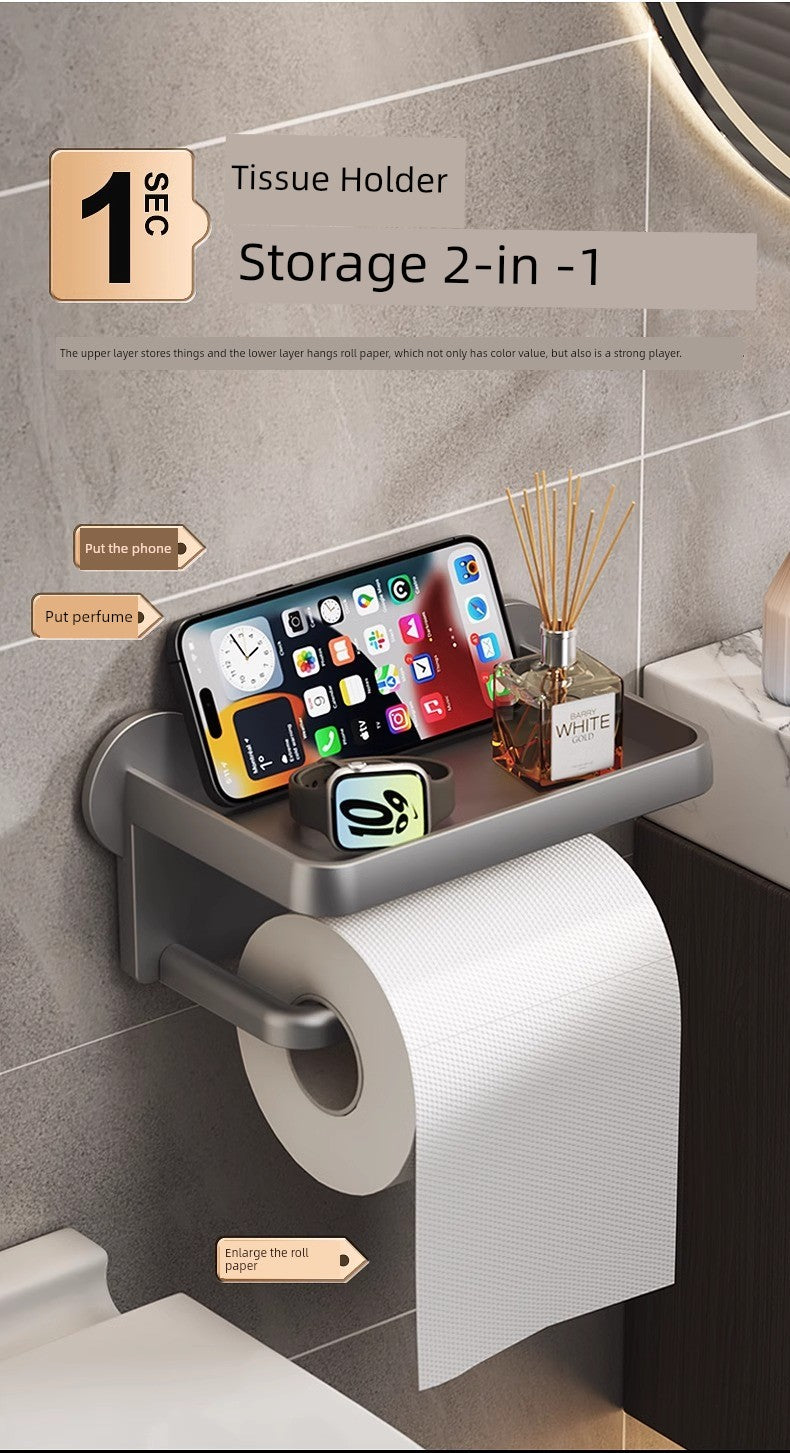 Bathroom Storage Rack Wall Hanging Waterproof Tissue Box