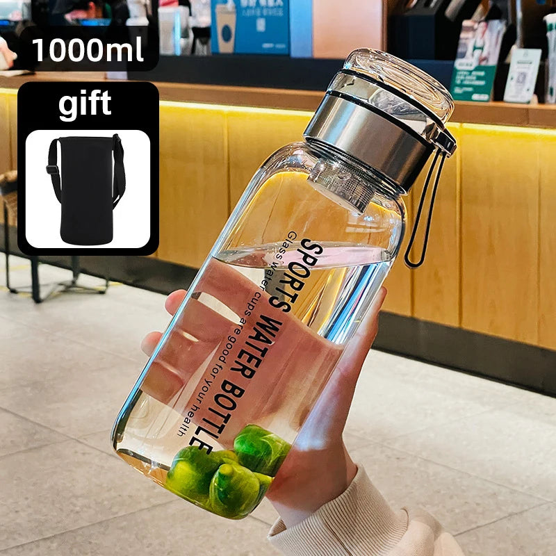 2L Carafe with Shoulder Strap, Sports Water Bottle Outdoor Travel Portable Leak-Proof Beverage Stainless Steel Water Bottle