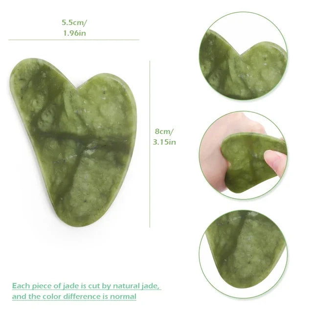 Rose Quartz Face Massager Gua Sha Scraper Natural Jade Stone Skin Care Massager for Body Facial Neck Back Beauty Health Eye SPA