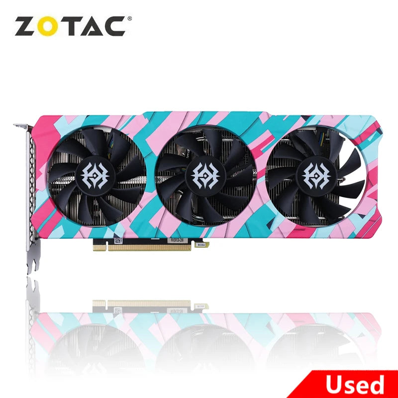 2024 Used ZOTAC GeForce RTX 3070-8GD6 X-GAMING Video Cards RTX 3070 8GB GDDR6 256bit GPU Graphic Card
