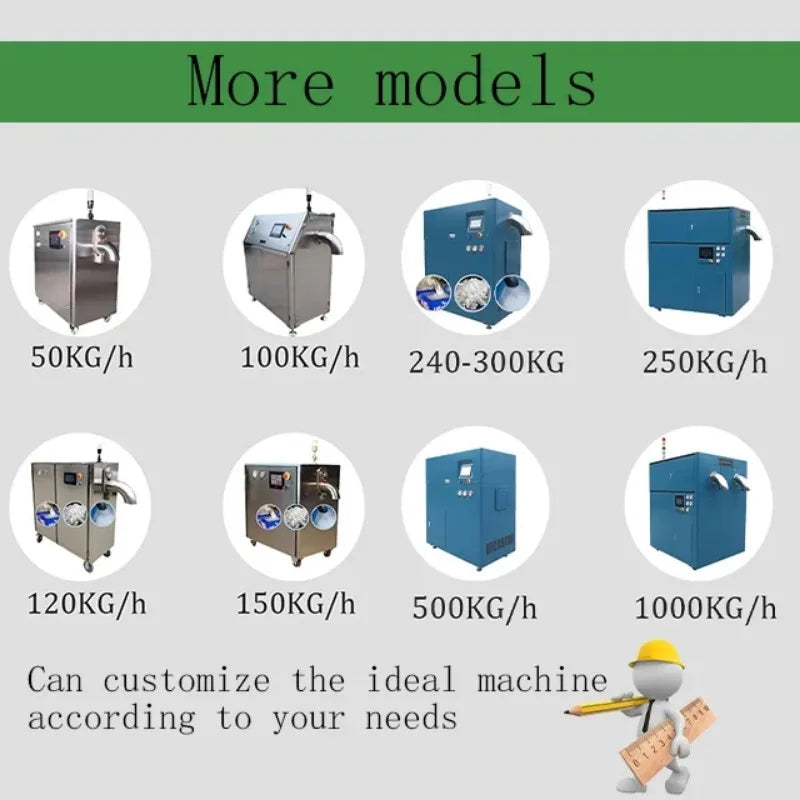 Brand Small Liquid Carbon Dioxide Co2 Dry Ice Machine LCO2 Dry Ice Making Machine 50kg 100kg Dry Ice Pelleting Machine