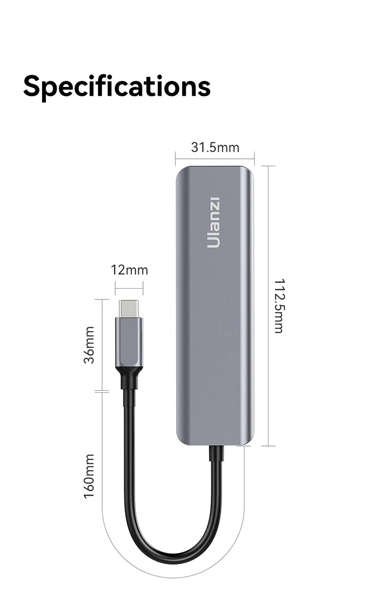Ulanzi Video Capture Card USB 3.0 HDMI USB-C 1080P For OBS Capturing Game Card Live Streaming 60fps HD Video Recorder Grabber