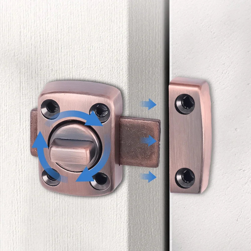 Kids Safety Drawer Locks Clasp Door Bolt Type Interior Perforated Latch Door Lock Universal Safety Lock Bedroom Anti-theft Locks
