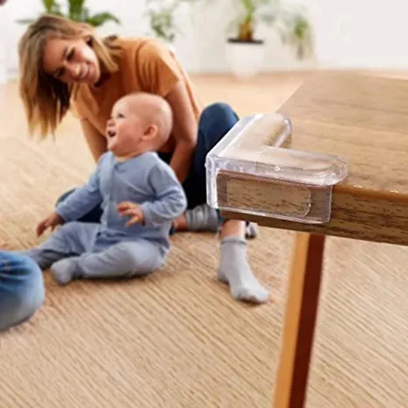 4PCS Baby Safety Silicone Protector Table Corner Edge Protection Cover Electric Socket Protection Children Anticollision Guards