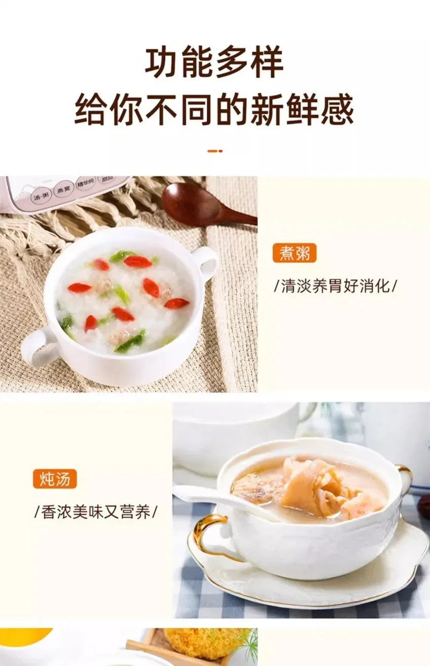 Water-proof electric stew pot household bird's nest electric stew pot ceramic soup cooking porridge food supplement health care