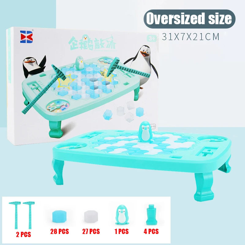 Hot Sale Parent-child Interactive Mini Kids Save Penguin Ice Block Breaker Trap Toys Funny Table Game Toy Stress Reliever Decor