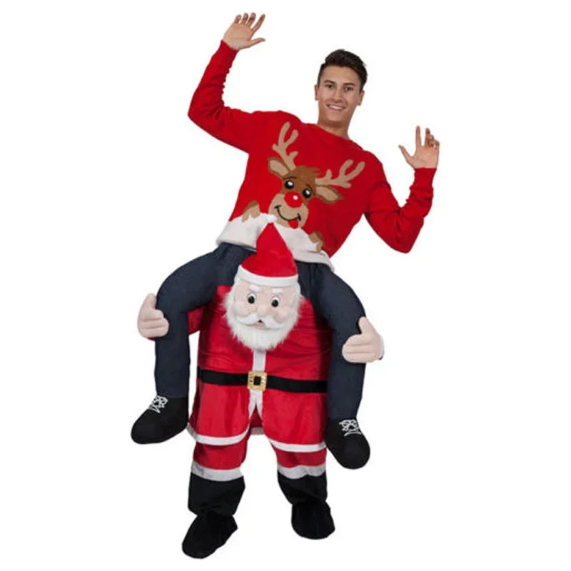 Novelty Funny Personality Animal Fake Legs Magic Pants Spoof Clothes Ride On Me Woman Men Christmas Halloween Costume Only Pants