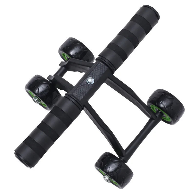 Big Abdominal Quad Roller for Ab Workout, Fitness Equipment, Ab Roller for Core Exercises, Abdominal Roller for Home Gym Muscles
