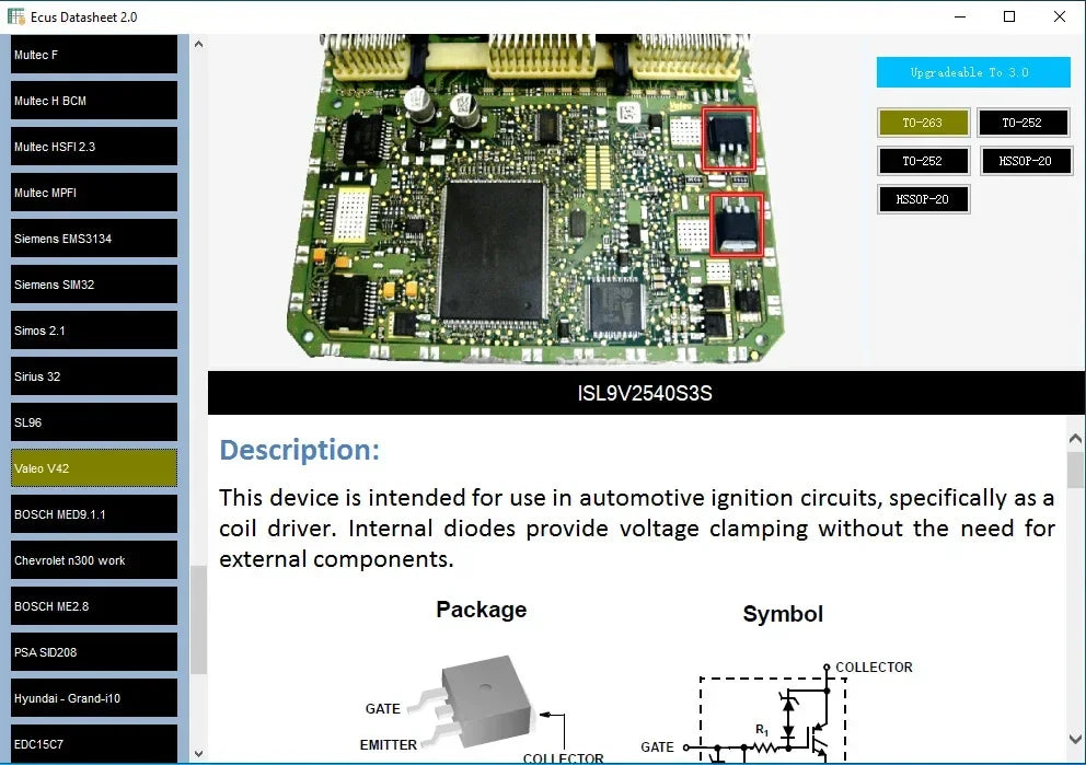 Datasheet ECUs 2.0 repair course PCB workshop  factory repair ECU service Automobile Diagnostic Tools link Car Vehicle Tool Auto