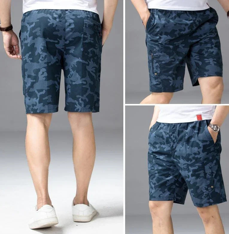 Male Short Pants Hiking Blue Camouflage Men's Cargo Shorts Camo Designer Jorts Streetwear Comfortable Y2k Clothing Young On Sale