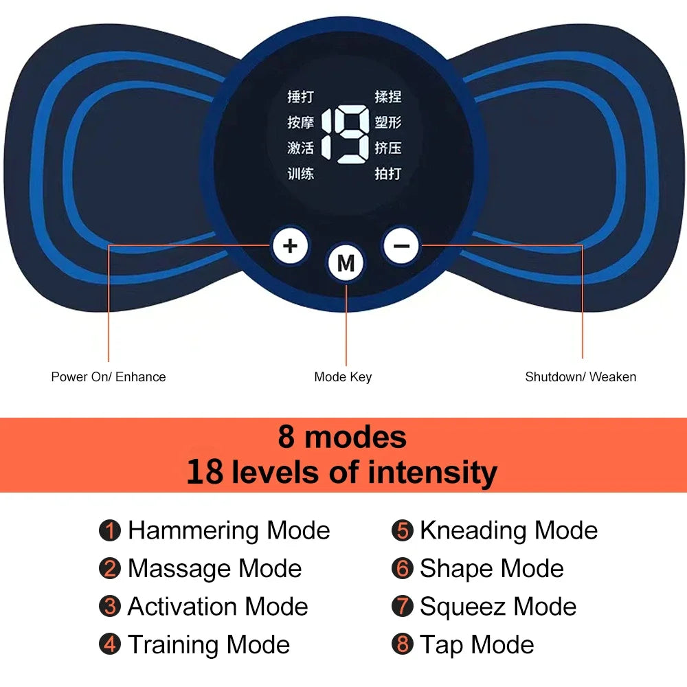 Xiaomi MIJIA Neck Massager Mini Cervical Back Muscle Pain Relief Patch Massageador Stimulator Mat Portable Body Health Care Tool