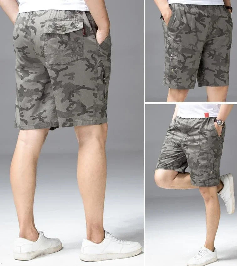 Male Short Pants Hiking Blue Camouflage Men's Cargo Shorts Camo Designer Jorts Streetwear Comfortable Y2k Clothing Young On Sale