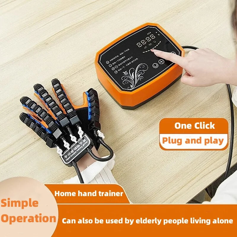 Hand Finger Rehabilitation Exerciser Robot Gloves Training Massage Gloves Stroke Hemiplegia Hand Function Recovery Health Care