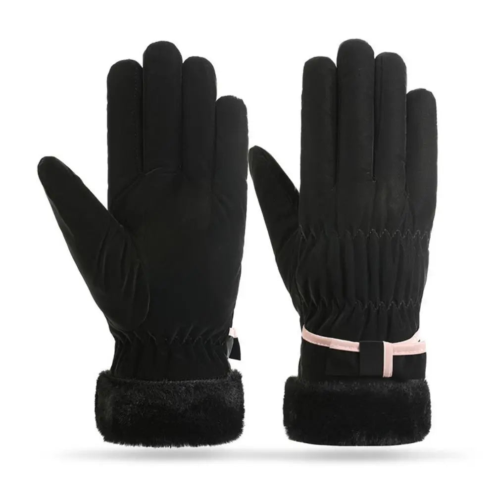 Simple Keep Warm Snowboard Gloves Windproof Waterproof Skiing Gloves Thicken Touch Screen Riding Mittens Outdooor