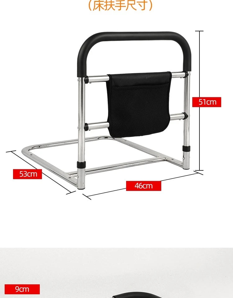 Senior Bed Rails Firm Handrails Beside Bed Assistor Elderly Bed Guardrail Free Storage Auttakaa Minua Bag Wake-up Booster