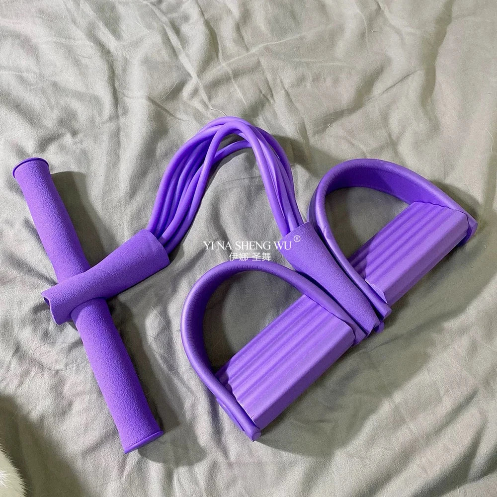 Multi Function Tension Rope Bands for Fitness Exercises Elastics Tape Home Resistance Bands 4 Tube Elastic Pedal Puller Training