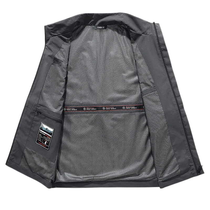 Top Quality Outdoor Professional Reflective Vests Men Summer Multi-pocket Zipper Light Casual Hiking Fishing Cycling Safety Vest