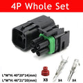 5/20/100sets 1 2 3 4 6Pin Way Delphi 2.5 GM Automotive Female Male Weather Pack Electrical Socket Plug Automobile Connectors