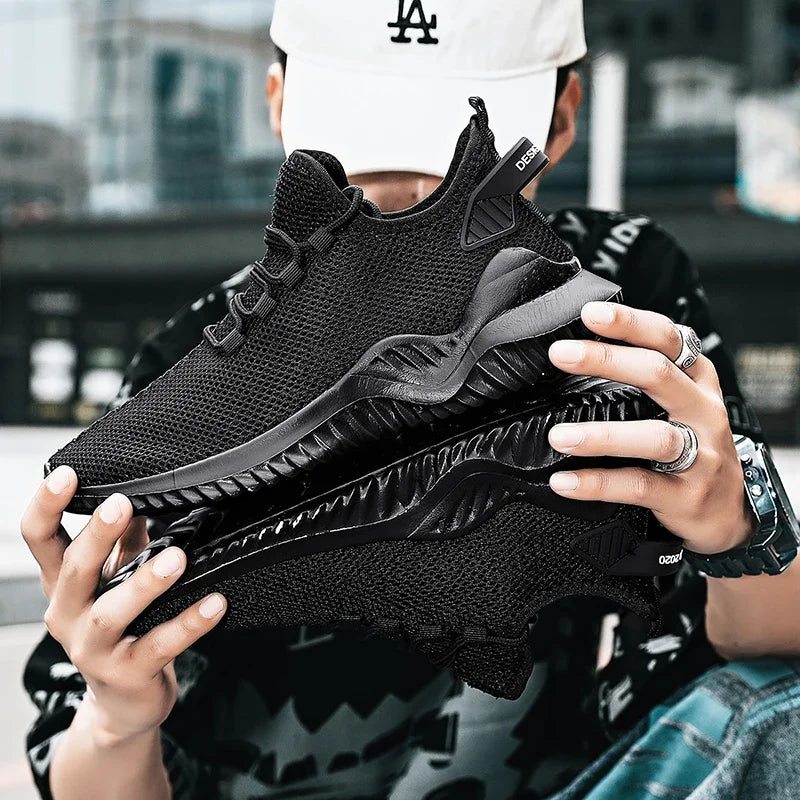 Men's Sports Shoes Casual Original Leather Shoes Low Price Footwear Barefoot Man Bule White Sneakers For Men Zapatillaa Tennis
