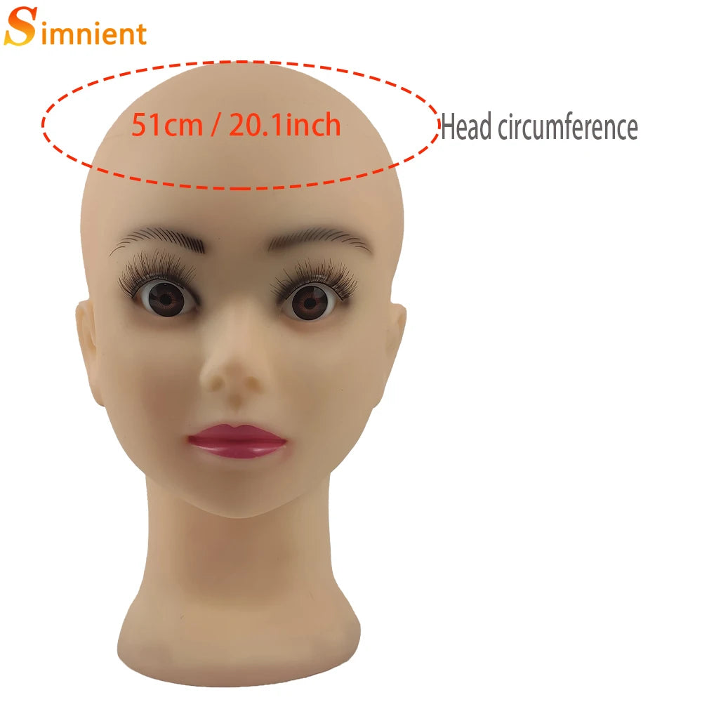 Mannequin Head With Tripod For Making Wig Hat Glasses Mask Display Cosmetology Manikin Head For Makeup Practice Wig Install Kit
